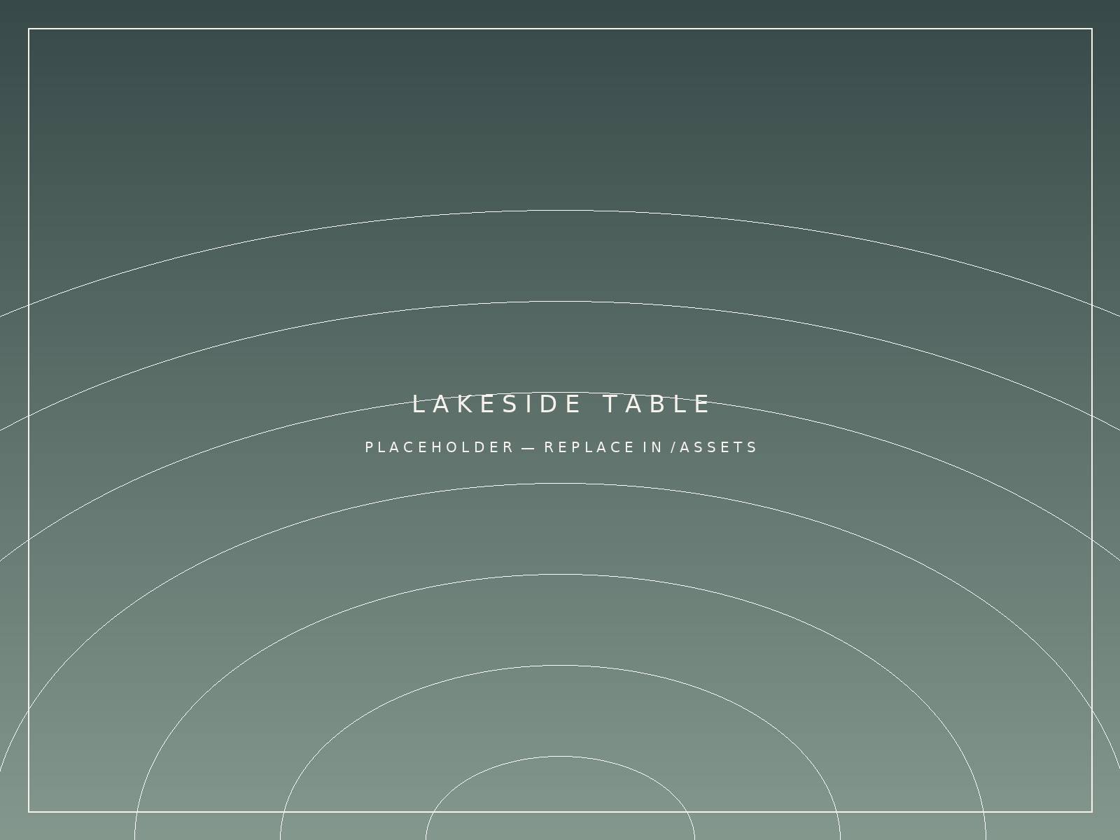 Lakeside Brunch — Lakeside Table