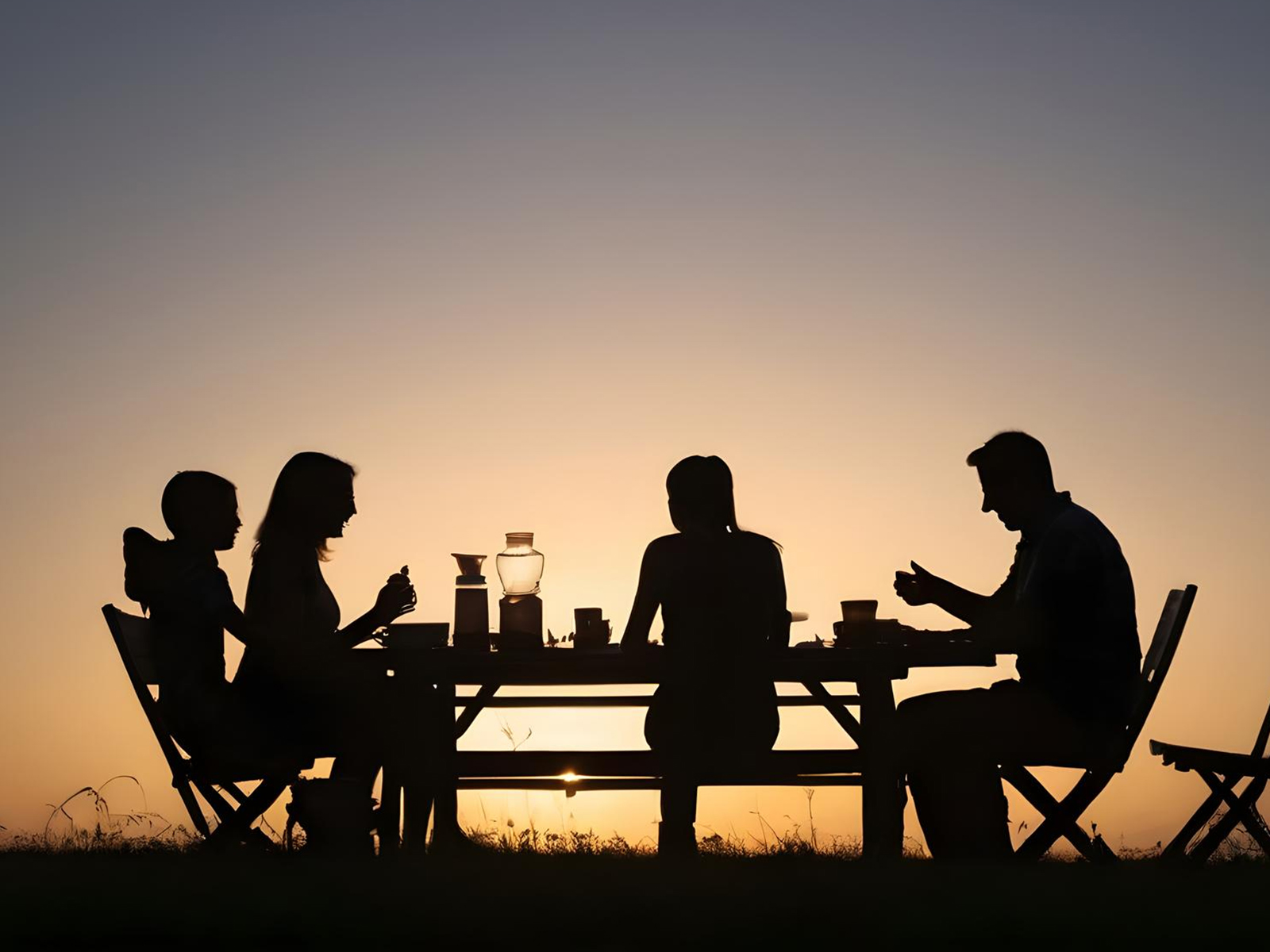 Sundowner with a Seven-Course Meal — Dining Setup